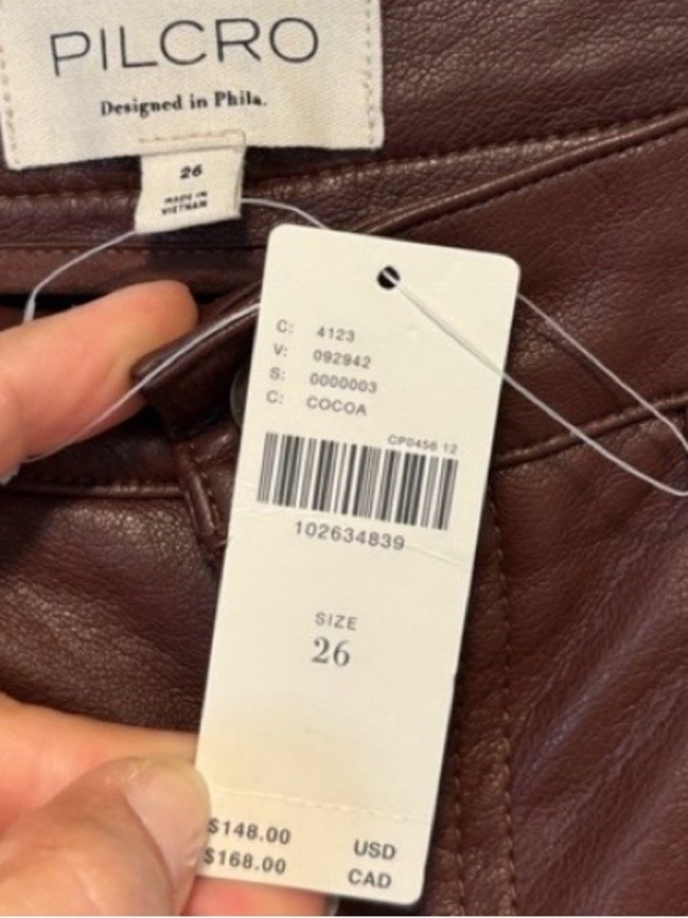 Pilco The Rylan Faux-Leather High-Rise Flare Pants / Size 26 / NWT /Retails $148 - Picture 5 of 8